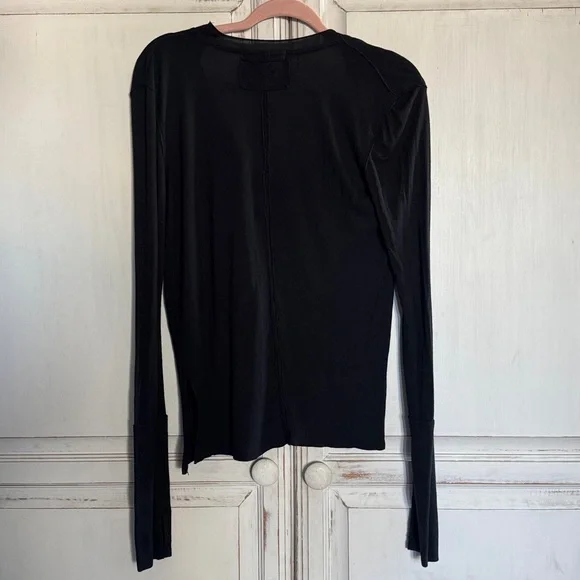 Free People Black Long Sleeve Top - Picture 3 of 3